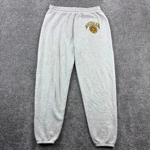 Vintage Michigan Wolverines Sweatpants Mens XL Gray Joggers University Crest USA - Picture 1 of 6