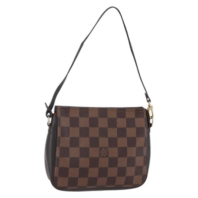LOUIS VUITTON Damier Ebene Trousse Makeup Pouch N51982 LV Auth 153559 - Image 1 of 4