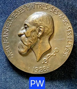 X ème Hôpital St Louis - Belle Médaille Bronze 68 mm - Jeanselme Par Dropsy 1928 - Foto 1 di 4