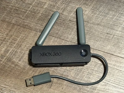 Microsoft XBOX 360 USB Wireless Networking Internet WiFi Adapter 1398 Black - Image 1 of 2