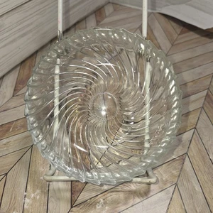 Arcopal Arcoroc Optik Wirbel gemarkt "Frankreich 28" Weinflasche Untersetzer flache Schüssel - Bild 1 von 7