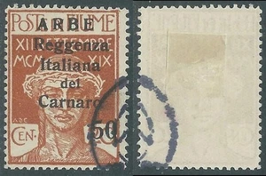 1920 ARBE USATO 50 CENT CARATTERI PIU PICCOLI SASSONE 9 - US23-7 - Picture 1 of 1