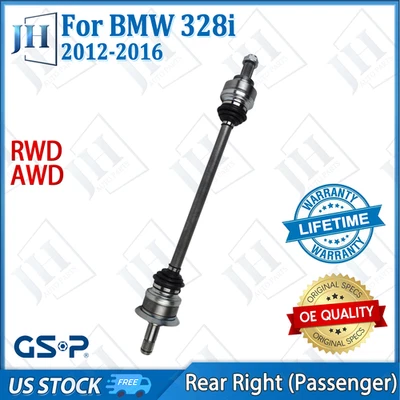 Eje CV trasero derecho pasajero OE para BMW 328i 428i 430i 320i 12-16 tracción trasera AWD Foto 1 de 4