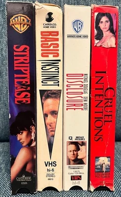 Erotic Thriller VHS 4 Movie Lot - Image 1 of 4