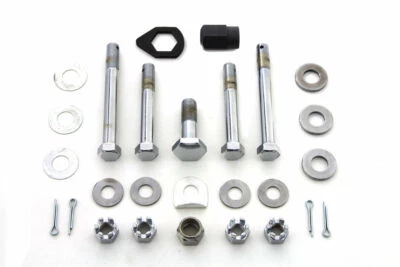 Upper and Lower Motor Mount Bolt Kit Chrome for Harley Davidson by V-Twin - Image 1 of 2