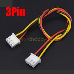 10pcs DIY Male to Male 3-Pin Connector XH2.54mm Plug 200MM 26AWG Easy Wire Cable - Picture 1 of 3