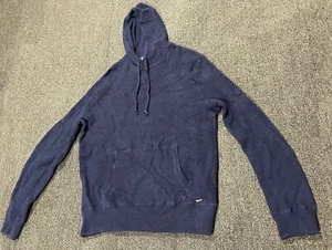 Polo Ralph Lauren blu lavabile cashmere felpa con cappuccio uomo grande - Foto 1 di 8