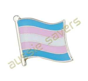 TRANSGENDER FLAG GAY PRIDE LGBT LAPEL PIN / HAT PIN / BADGE / BROOCH - Picture 1 of 2