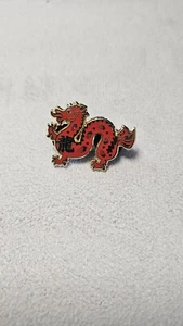 Red Enamal Dragon Pin - Picture 1 of 2