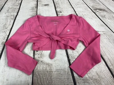 Girls Lilly Pulitzer Size 4-5 Pink Long Sleeve Half Shirt 100% Cotton Top LKNW - Image 1 of 3