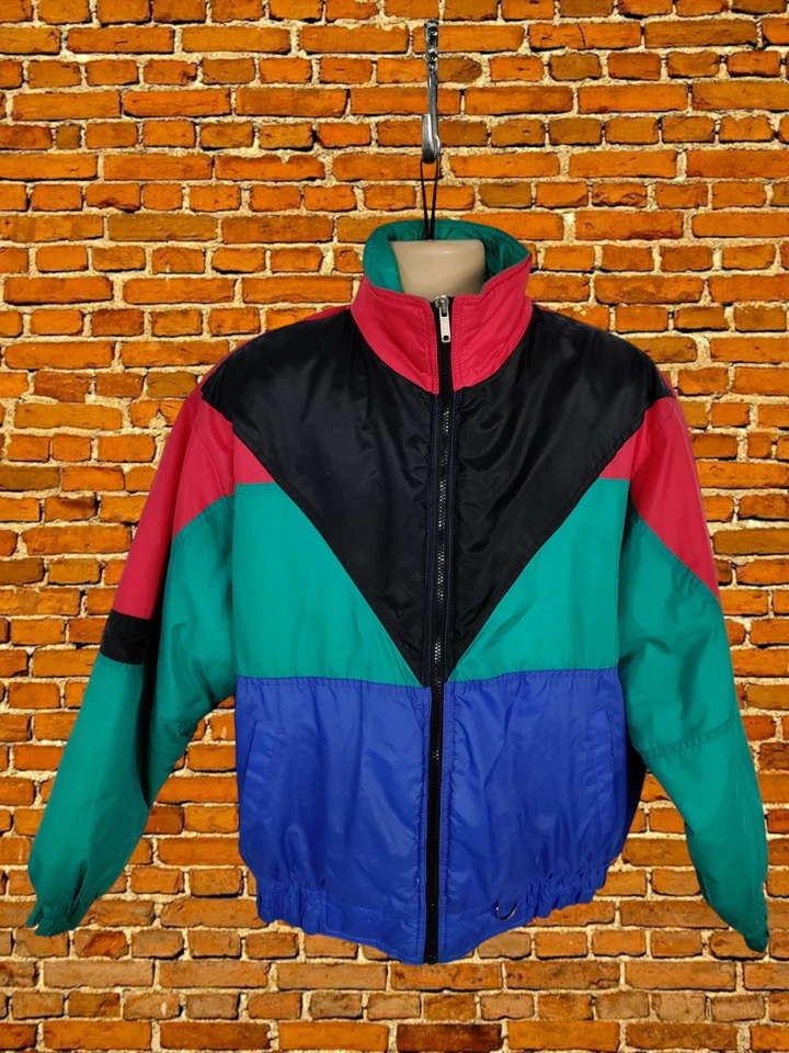 MENS CORTINA XL BLUE RED GREEN VINTAGE SKI RETRO PADDED PUFFER JACKET COAT - Image 1 of 4