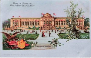 OFFICIAL SOUVENIR WORLD'S FAIR ST. LOUIS, MO 1904 Vintage PC - Picture 1 of 2