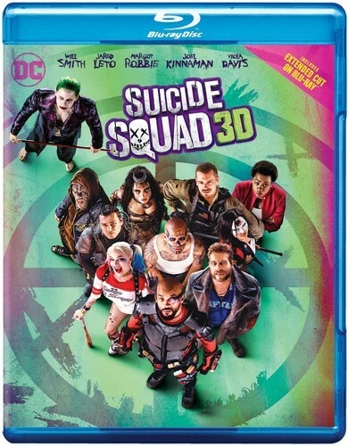 Suicide Squad (Extended Cut) (Blu-ray 3D, 2016)