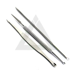 Juego de 3 eliminadores de poros extractor de comedones para piel facial removedores de espinillas - Imagen 1 de 2