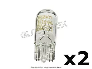 Saab (1986-2009) Bulb 12V - 5W (194) Position Side Marker OEM (2) + Warranty - Picture 1 of 1