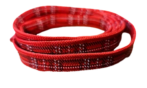 1x PAIR FLAT RED/BLACK TARTAN PRINT SHOE SNEAKER TRAINER LACES FREE UK P&P 115cm - Picture 1 of 14