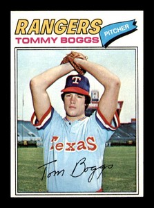 1977 Topps Tommy Boggs #328 Rookie RC Texas Rangers