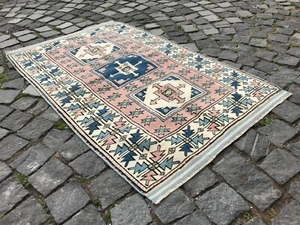 Turkish Antique rug Bohemian Area rug Oushak rug Vintage Rug Handmade Wool rug - Picture 1 of 10