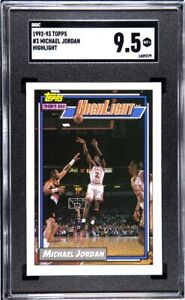 1992-93 Topps Michael Jordan #3 Highlight SGC 9.5