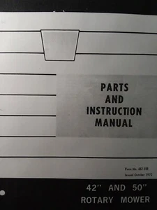 Oliver White 105 125 165 Rasen Gartentraktor 42 & 50" Mäher Betriebs- & Teilehandbuch - Bild 1 von 2