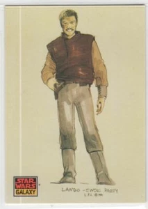 1993 Star Wars Galaxy Series 1 Lando Calrissian Costume Concept Art Trading Card - Picture 1 of 2