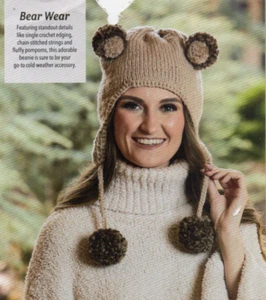 BEAR WEAR HAT KNITTING PATTERN - Picture 1 of 1