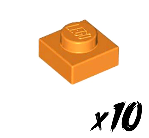 10x LEGO 3024 • Platte 1x1 Platte plate • orange • orange - Bild 1 von 1