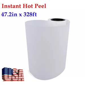 Instant DTF Transfer Film Hot Peel DTF Film 47.2in x 328ft Double sided - Picture 1 of 11
