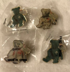 4 prendedores International TY Teenie Beanie Babies Crew Pin trasero McDonalds 1999 NUEVOS - Imagen 1 de 1