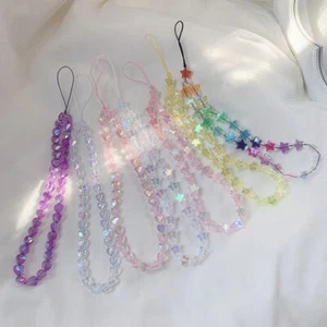 1x Mobile Strap Phone Charm Bead Chain Cute Star Jewelry Phone Anti-Lost Lanyard - Photo 1 sur 17