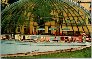 Postcard Indiana French Lick Sheraton Hotel and Country Club IN Pool Dome - Picture 1 of 2