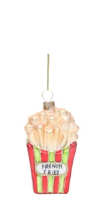 Christbaumschmuck French Fries Pommes Baumschmuck Anhänger Weihnachten - Bild 1 von 2