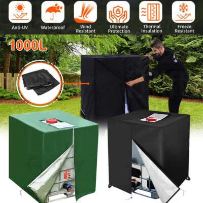 IBC 600L 1000L Container Behälter Wassertank Abdeckplane Thermohülle Schutzhaube - Bild 1 von 4