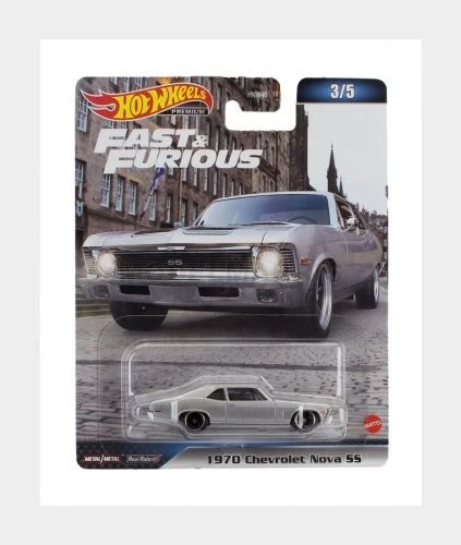 MATTEL HOT WHEELS HNW54 CHEVROLET - NOVA SS COUPE 1970 - FAST & FURIOUS - SILVER - Immagine 1 di 1