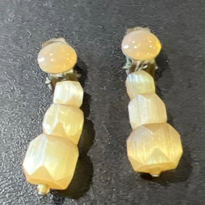 made in western germany clip on earrings Dangles  - Picture 1 of 8