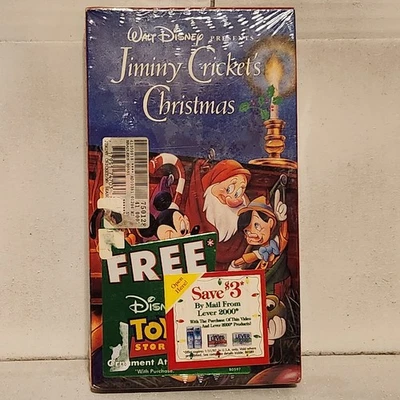 RARE - NEW - Jiminy Cricket's Christmas [VHS] Toy Story Woody Christmas Ornament - Image 1 of 3