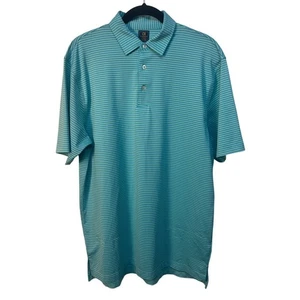 Craig Reagin Clothiers grün weiß horizontale Streifen Polo Golf Shirt Medium - Bild 1 von 7