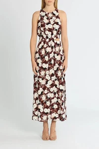 MINK PINK Maya Midi Dress Wedding High Tea Size 12 AU - Picture 1 of 3