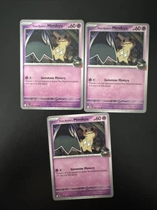 3x Team Rocket's Mimikyu 087/182 x3 Sv10: Destined Rivals Regular - Imagen 1 de 1