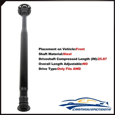 Conjunto de eje de transmisión de 26" para Mercedes Benz E63 Amg 2014-2015 eje delantero 4Matic Foto 1 de 4