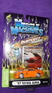 Muscle Machines Import Tuner '97 Toyota Supra Orange 1:64 Scale T02-12 Funline - Picture 1 of 4