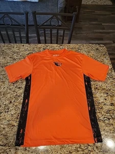 NUEVO SIN ETIQUETAS-Oregon State Beavers Camisa Para Hombres Med Negro/Naranja-Pecho 40"-100% POLIÉSTER - Imagen 1 de 4
