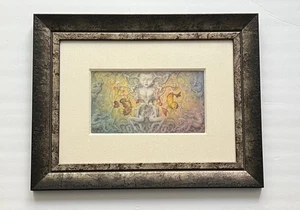 Impresión litográfica “Seducción” Daniel Merriam enmarcada 18”x14” arte decoración de pared - Imagen 1 de 15