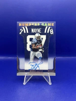 2022 Panini Contenders Reggie Wayne Numbers Game On Card Auto SP - Image 1 of 2