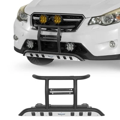Parachoques delantero todoterreno tubular estilo rally de acero para Subaru XV Crosstrek 2013-2017 Foto 1 de 4
