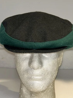 NIKE NEWSBOY CAP HAT GREEN BLACK HAT CAP WHITE SWOOSH SIZE SMALL MEDIUM VINTAGE - Image 1 of 4