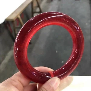 Bracciale tondo verde giadeite ghiaccio giada sangue naturale rosso fei giada braccialetto 1pz - Foto 1 di 9