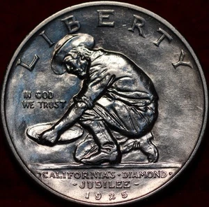 Uncirculated 1925-S San Francisco Mint California Jubilee Silver Half - Picture 1 of 2