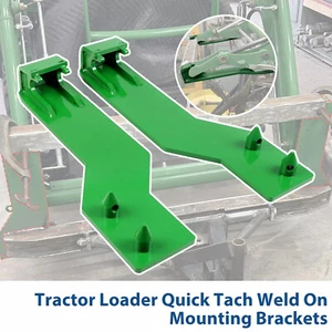 Soportes de montaje de soldadura rápida para cargador de tractor para par de acero John Deere - Imagen 1 de 24