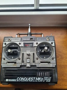 Vintage Sanwa Conquest MK2 35MHz FM RC Transmitter Radio, - Picture 1 of 10